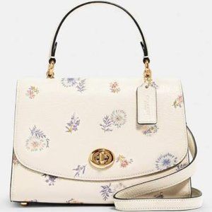Coach Tilly Top Handle With Dandelion Floral Print